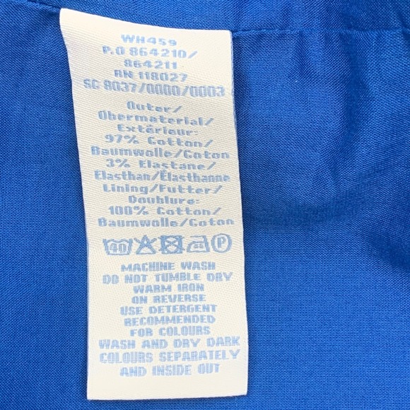 Boden Women's Sleeveless Lined Sheath Dress Blue Bow Box Pleat Scoop Neck Size 6 - Picture 8 of 8